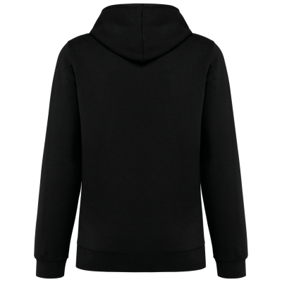 Unisex contrast patterned hooded sweatshirt
